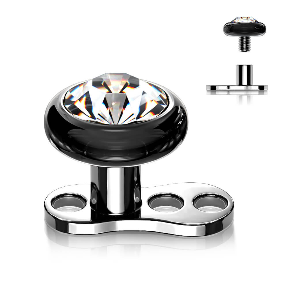 Titane Ancre Dermale Ancre Dermal Zircone Plate 2mm Filetage Interne - Image 8