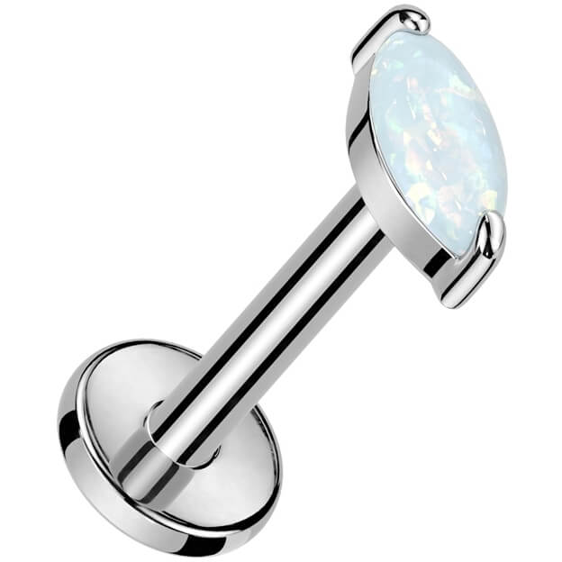 Titane Labret Marquise Opale Filetage Interne - Image 5