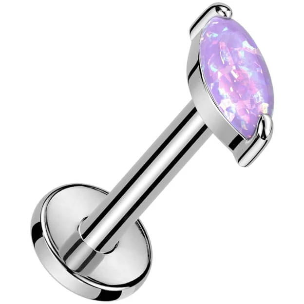 Titane Labret Marquise Opale Filetage Interne - Image 6