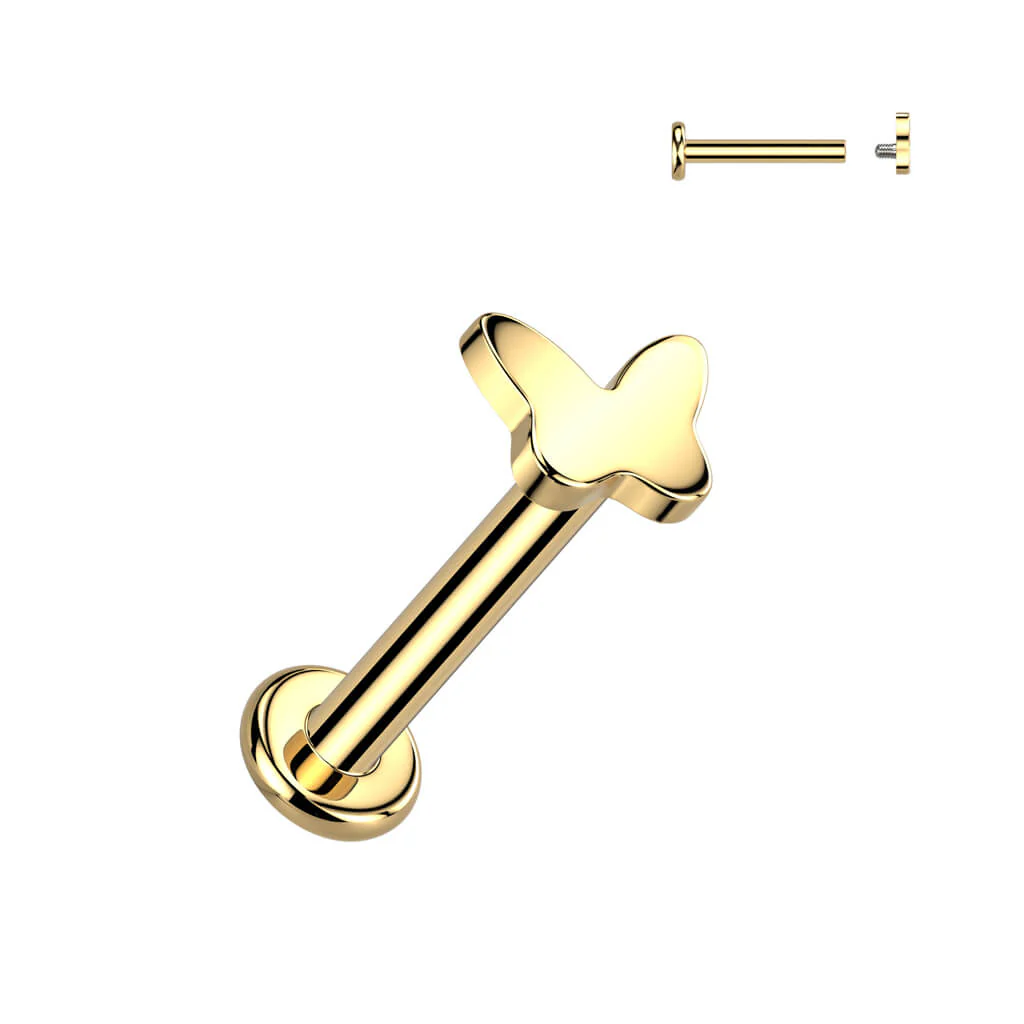 Titane Labret papillon Filetage Interne - Image 4