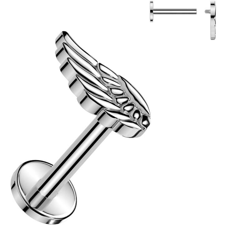 Titane Labret aile d'ange Filetage Interne - Image 4