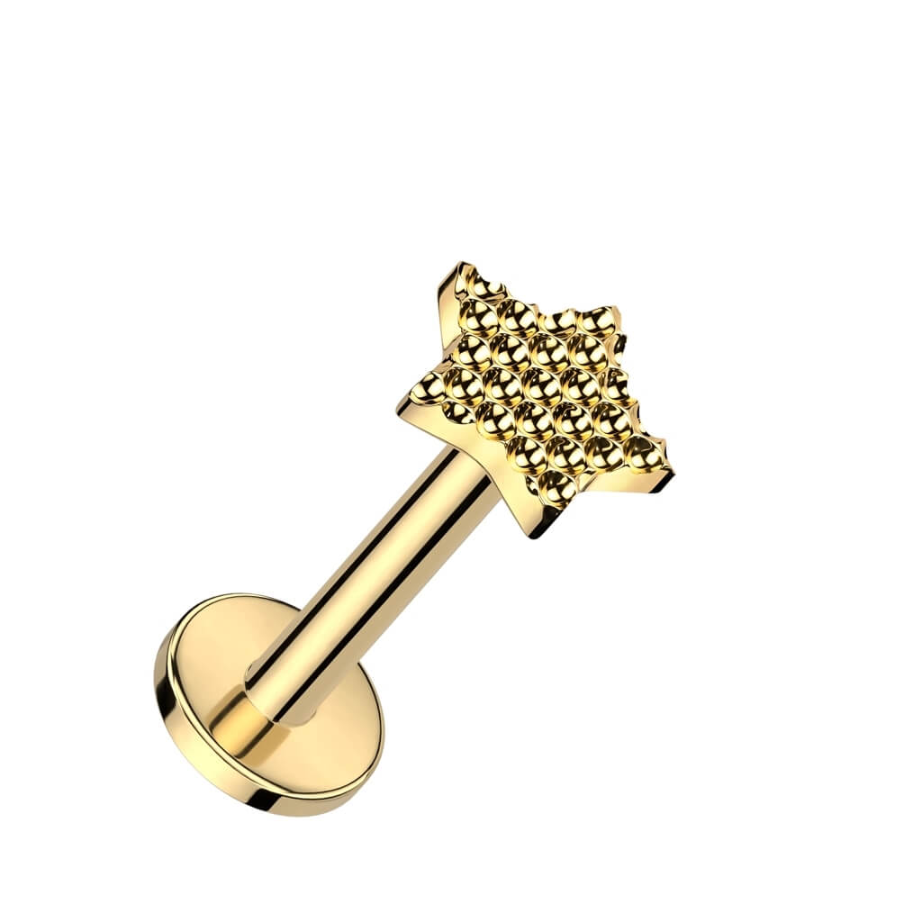 Titane Labret Étoile Filetage Interne - Image 2