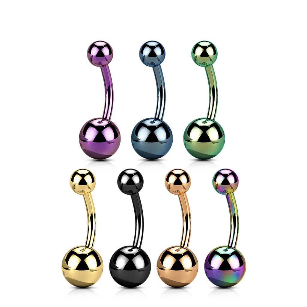 Titane Piercing Nombril Bille Filetage Interne - Image 3