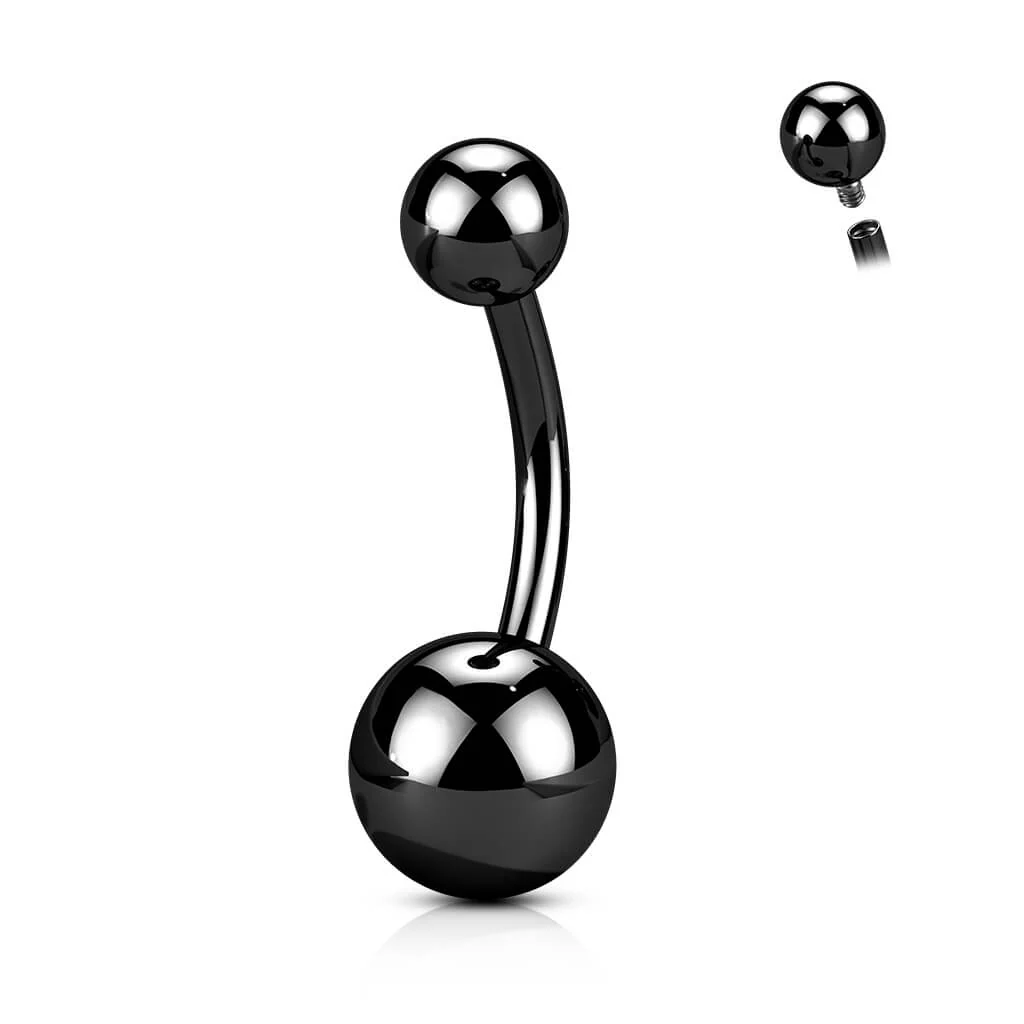 Titane Piercing Nombril Bille Filetage Interne - Image 9