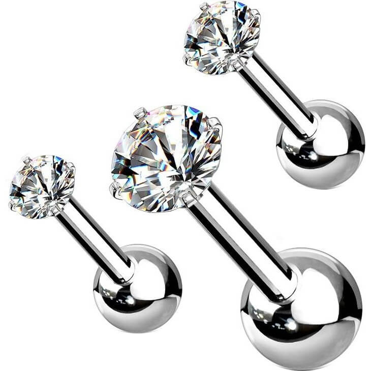 Barre Zircone Ronde 2, 3 et 4 mm, 3 morceaux