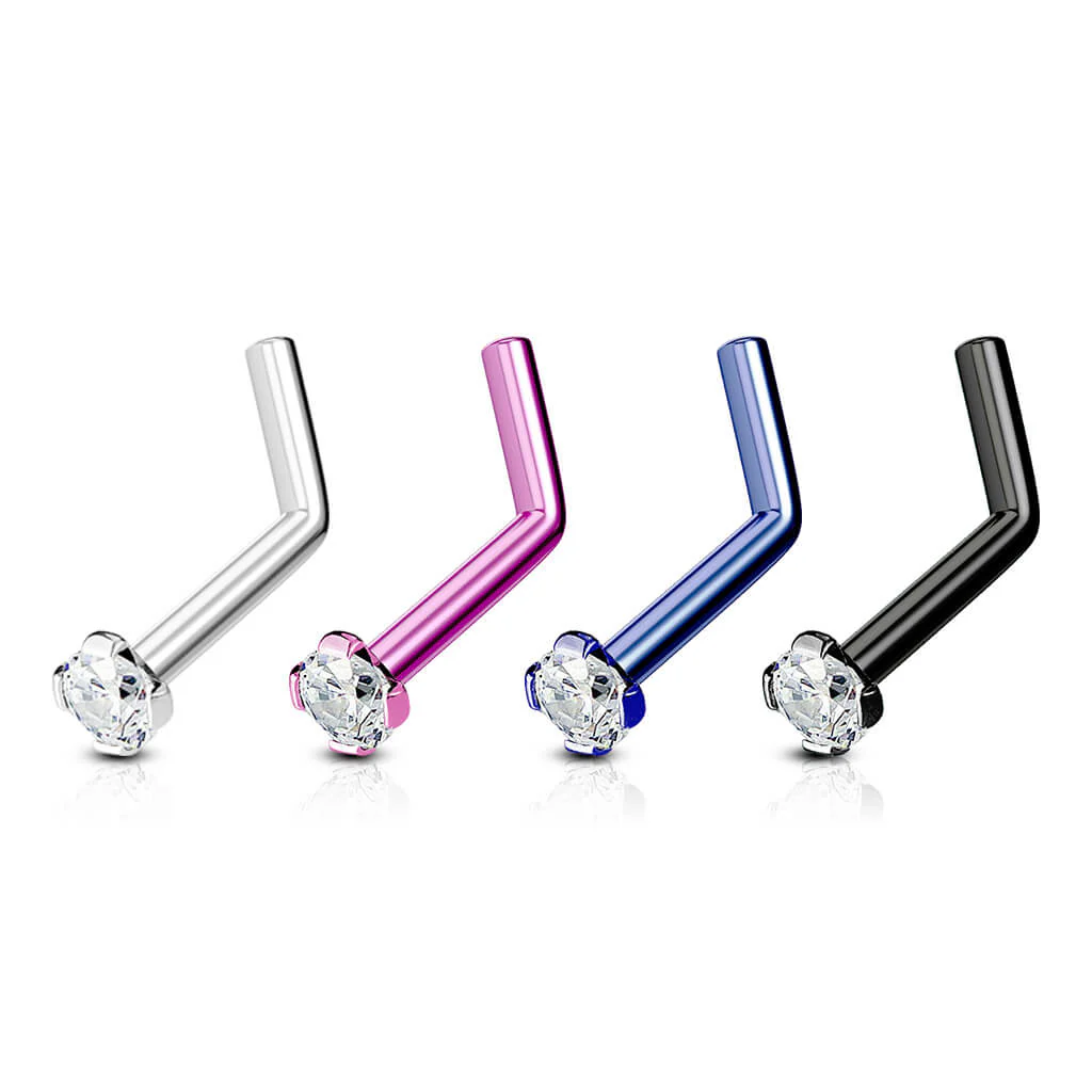 Nez En Forme de L Zircone, 4 morceaux - Image 2