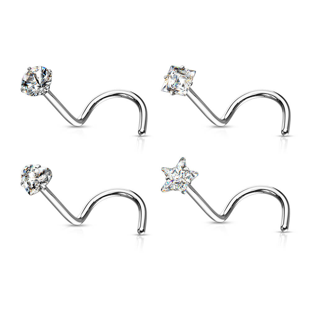Nez  Vis Pack Zircone Argent, 4 morceaux - Image 2