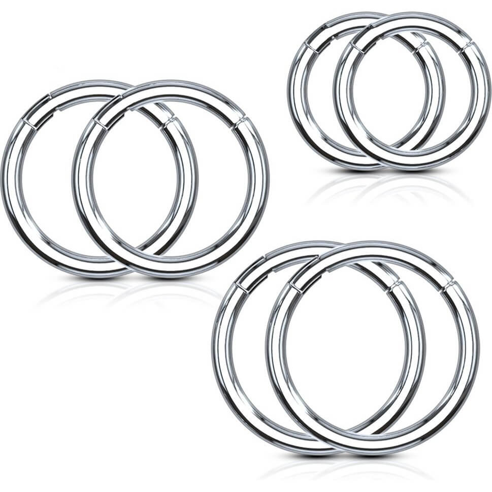 Anneau Argent Cliqueur, 3 paires