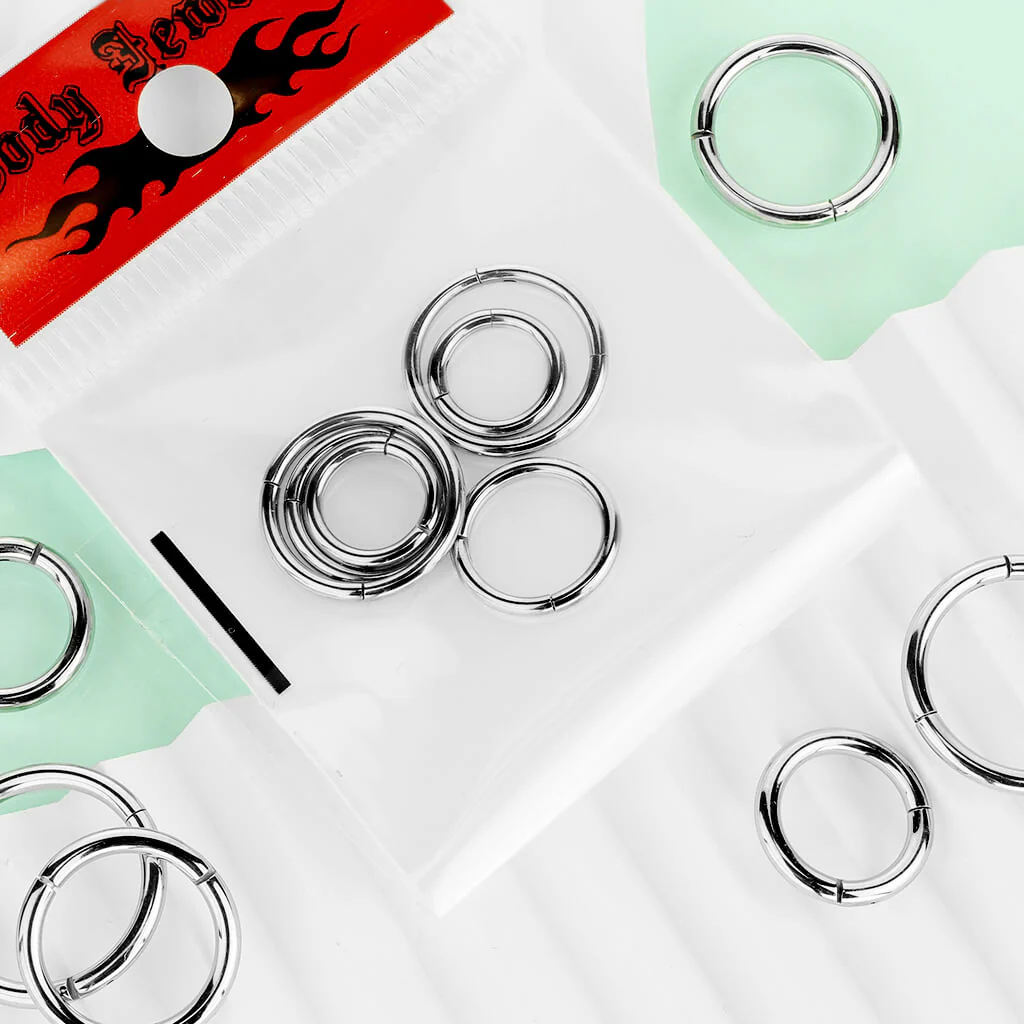 Anneau Argent Cliqueur, 3 paires - Image 3