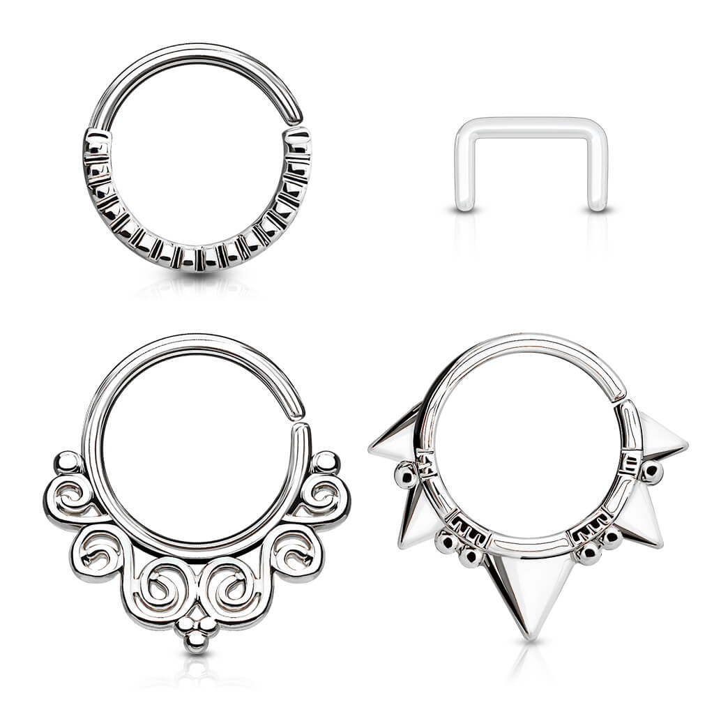 Septum Pack Anneau de Maintien  Pliable, 3 morceaux - Image 4