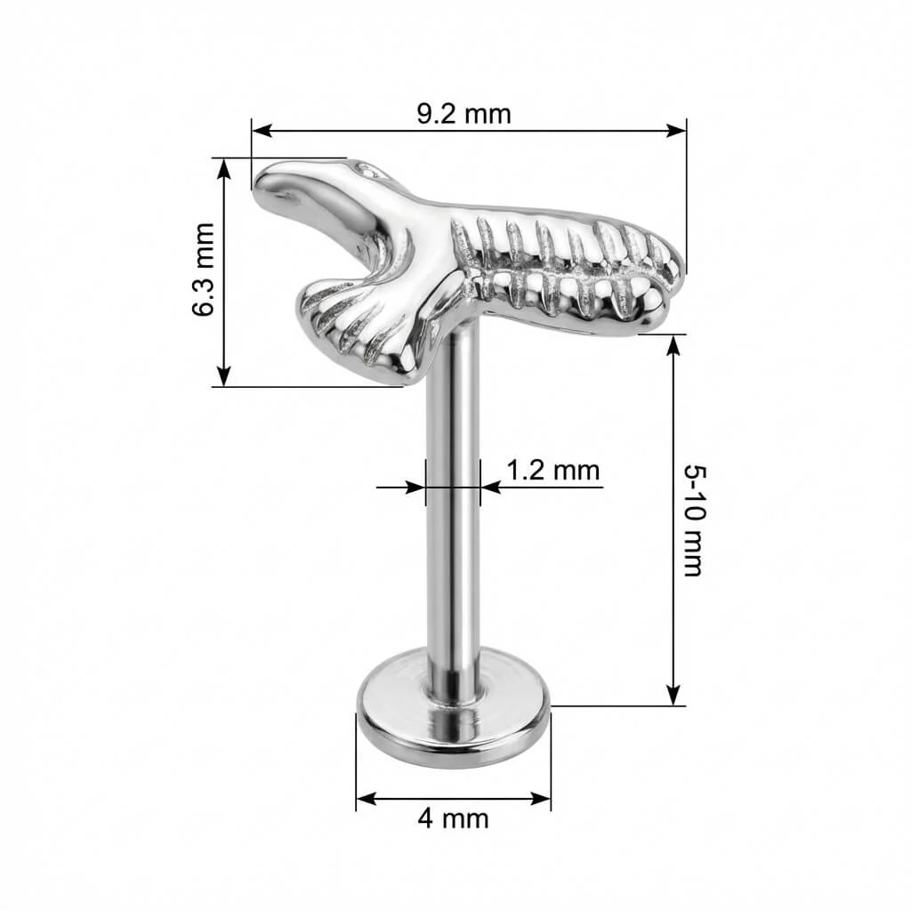 Titane Labret Colibri en Vol Filetage Interne - Image 2